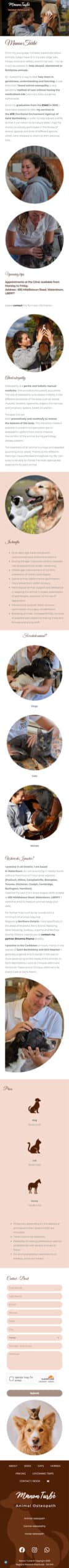 Tukan Agency - Manon Turbé Animal Osteopath Mobile