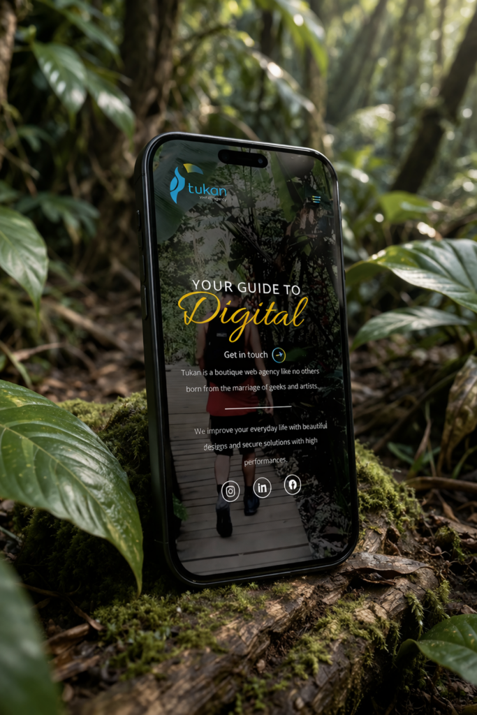 phone with tukan website